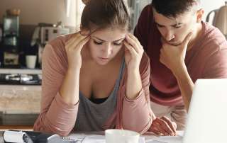 Couple stressed out over debt