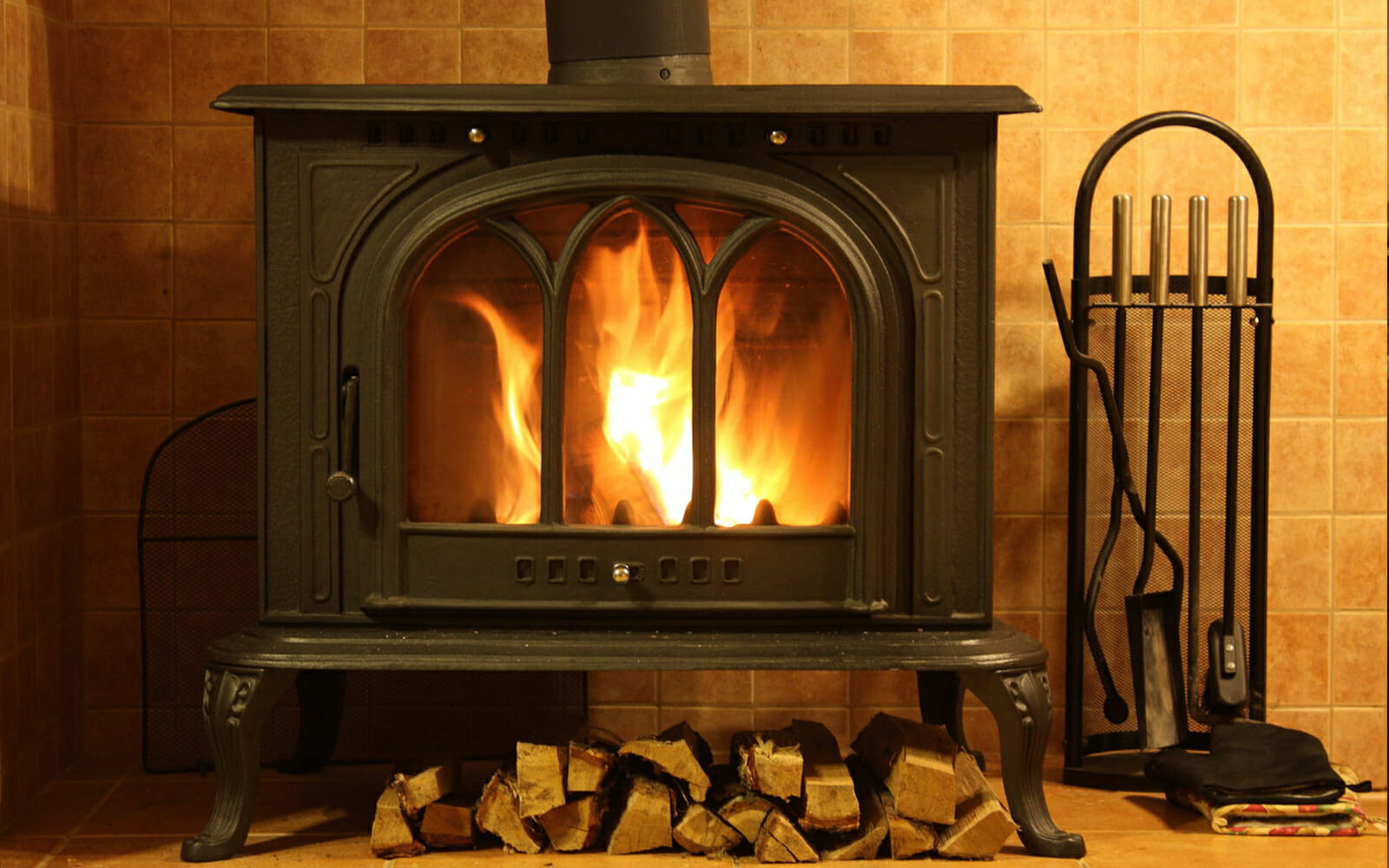 An image of a wood burning stove